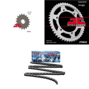 530ZVM-X Natural, Front & Rear Sprocket Kit for YAMAHA FJ1200 A/AC 1992-1993