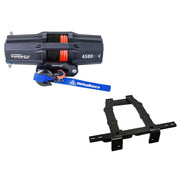 Viper V2 ATV Winch Kit 4500 lb Standard Spool With 40 Feet Black Synthetic Rope With Mount For Honda Foreman 500 2012-2013