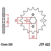 Front & Rear Sprocket Kit for SUZUKI T20 Super Six-520 Chain Conversion 68