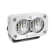 Baja Designs Auxiliary LED Light Pod Each White Frame S2 Pro Series Wide Cornering Pattern Clear Lens Universal 480005WT