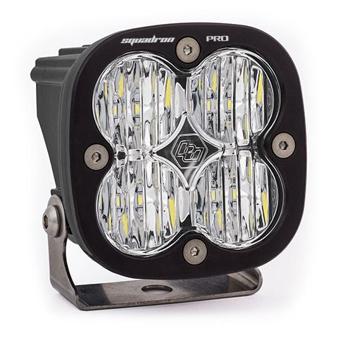 Baja Designs Auxiliary LED Light Pod Each Black Case Squadron Pro Series Wide Cornering Pattern Clear Lens Universal 490005