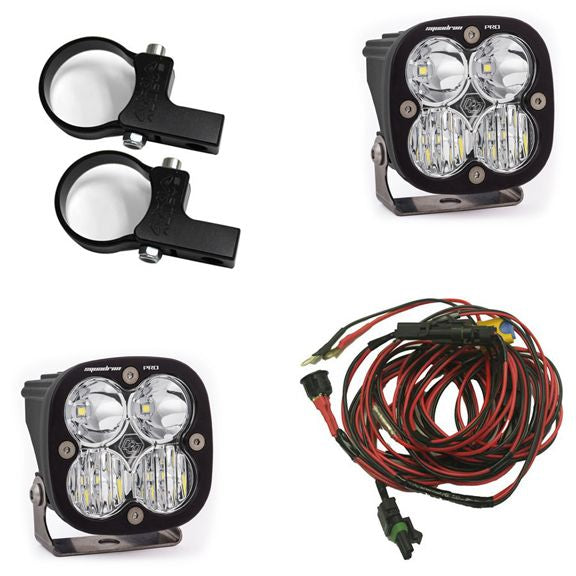 Baja Designs Frame Light Kit Horizontal 1.75 inch Squadron Pro Series Driving/Combo Pattern Clear Lens Universal 497104
