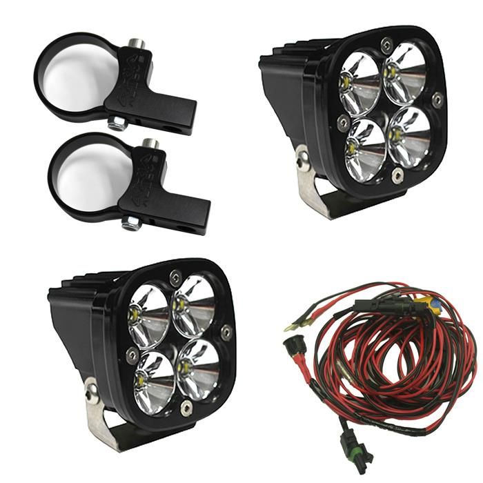 Baja Designs Frame Light Kit Horizontal 2 inch Squadron Pro Series Driving/Combo Pattern Clear Lens Universal 497105
