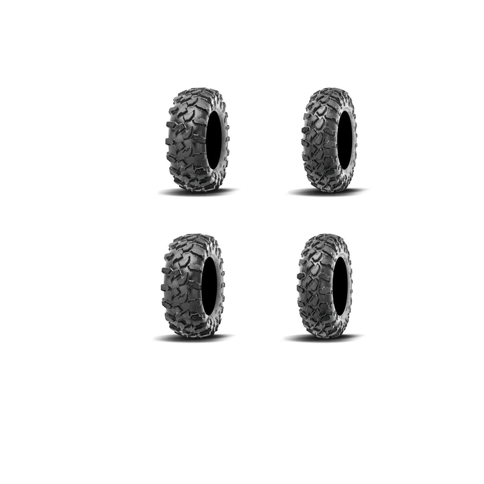 Set Of 4 Maxxis Carnage Radial 29x9R-14 And 29x11R-14 Tires (2 each)