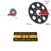 520 Chain Natural, Front & Rear Sprocket Kit for HONDA CB250 Nighthawk 1991-2008