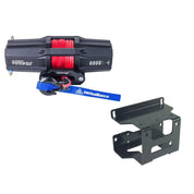 Viper V2 ATV Winch Kit 3500 lb Standard Spool With 40 Feet Black Synthetic Rope With Mount For Polaris 300/400/Hawkeye 300 2008-2010