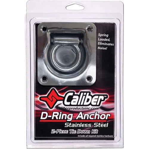 Caliber Stainless Steel Trailer D-Ring kit 13521