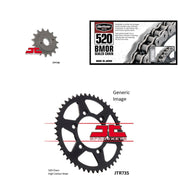 520 BMOR Chain Nat,Front & Rear Sprocket Kit DUCATI 620 Monster Dark 2004-2006