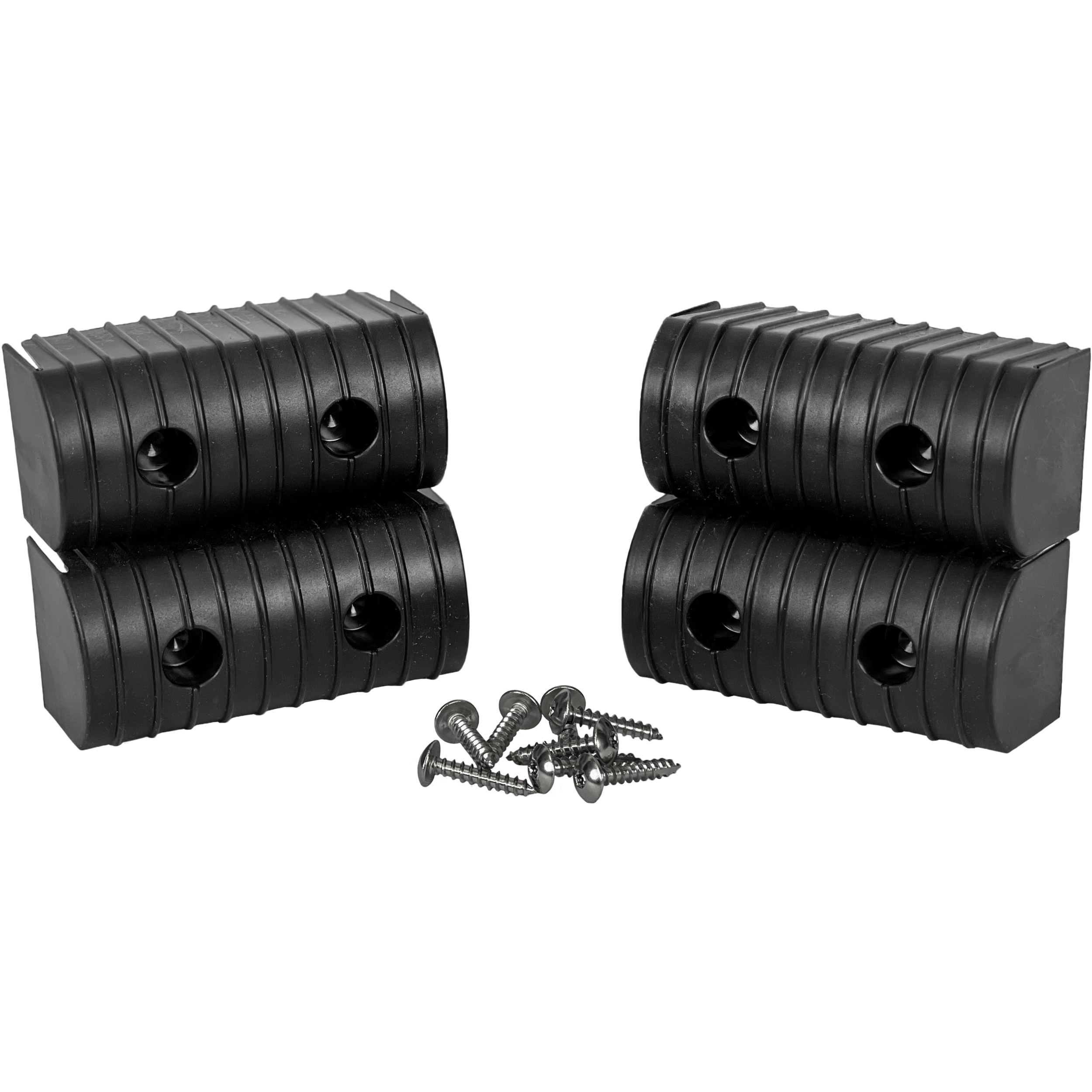 Caliber Bunkwrap End Cap Acc. 2X4 Black 4 Pk. W/ Hardware Kit 23051-BK