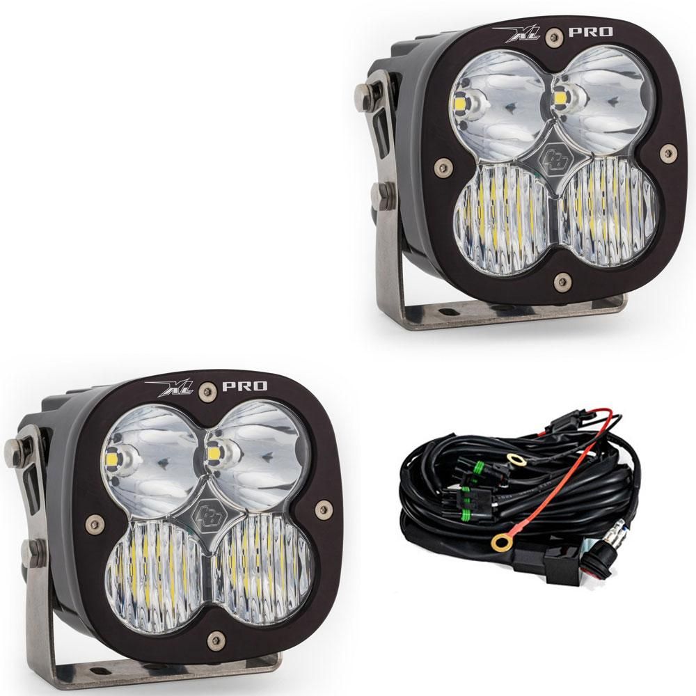 Baja Designs Auxiliary LED Light Pod Pair XL Pro Series Driving/Combo Pattern Clear Lens Universal 507803