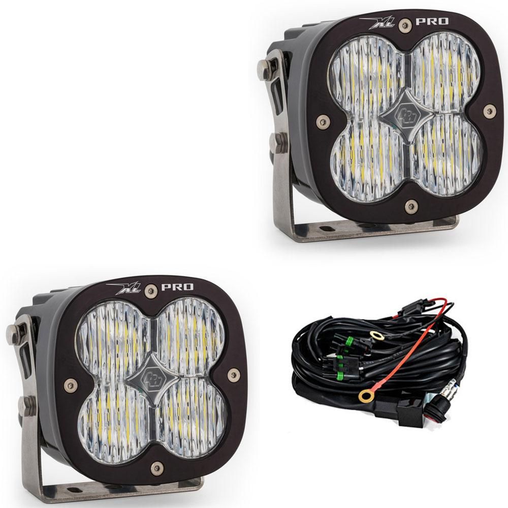 Baja Designs Auxiliary LED Light Pod Pair XL Pro Series Wide Cornering Pattern Clear Lens Universal 507805