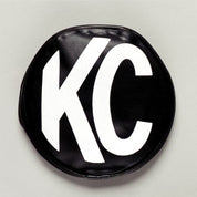 KC HiLiTES 6" Light Cover - Soft Vinyl - Black / White KC Logo 5100