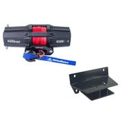 Viper V2 UTV Winch Kit 4500 lb Standard Spool With 40 Feet Black Synthetic Rope With Mount For John Deer Gator RSX 850i/XUV 550/590i 2013-2021