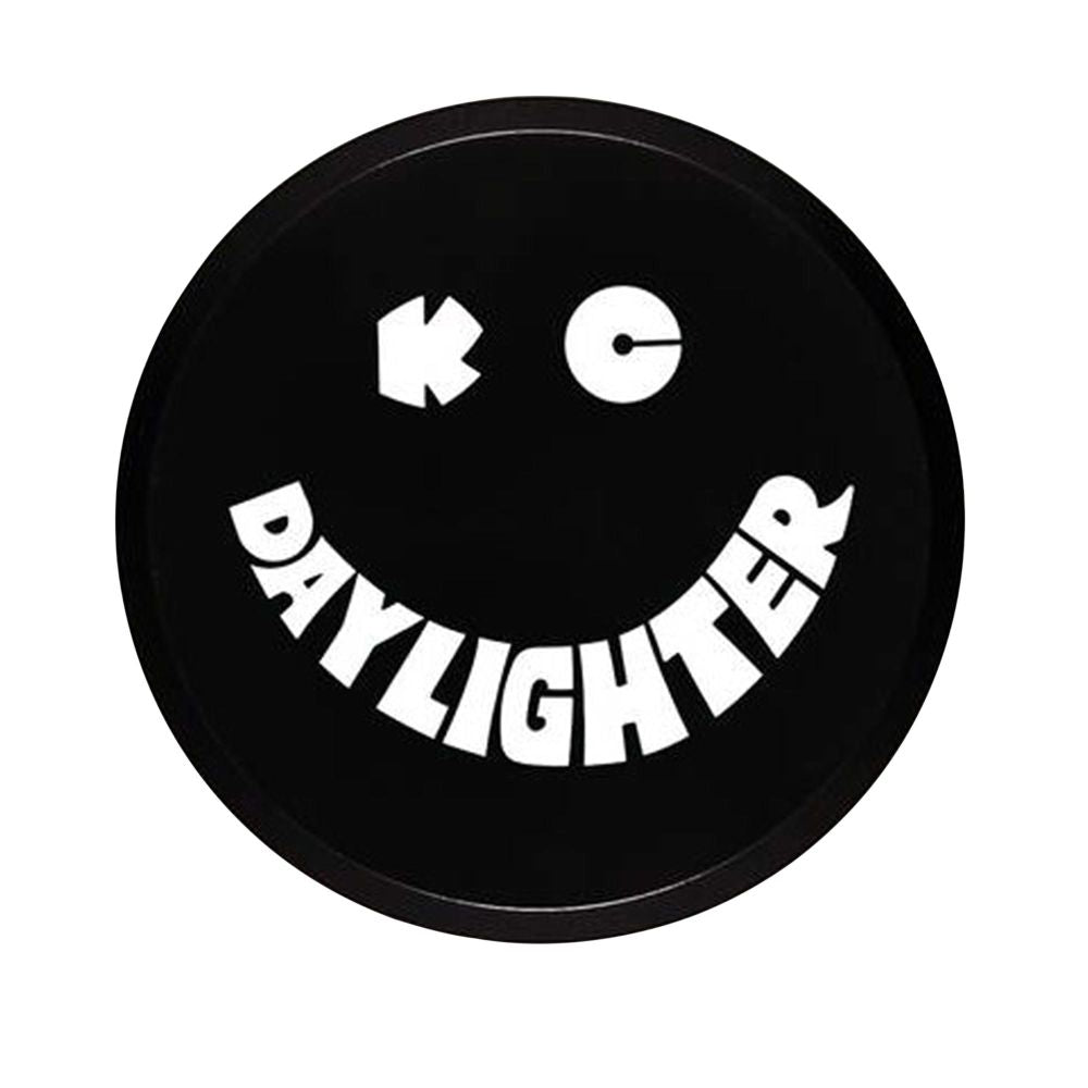 KC HiLiTES 6" Hard Plastic Cover - Round - Single - Black / White KC Daylighter Logo