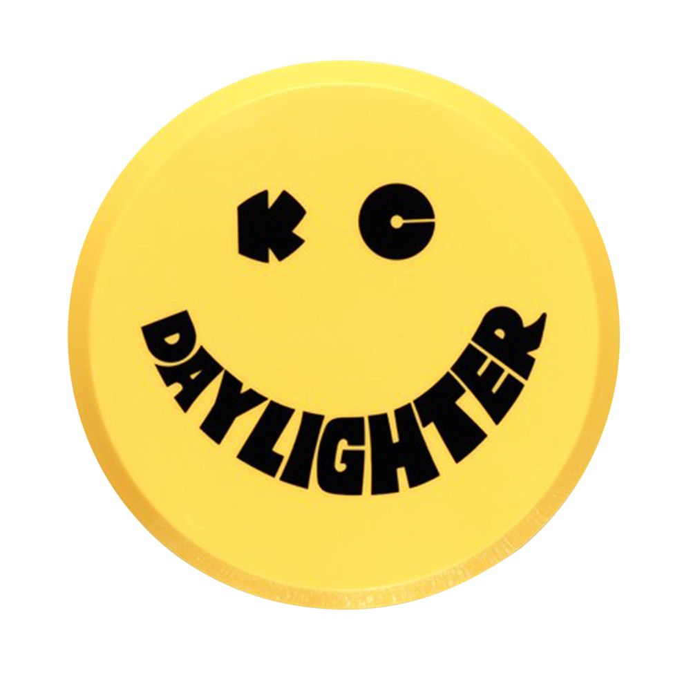 KC HiLiTES 6" Hard Plastic Cover - Round - Single - Yellow / Black KC Daylighter Logo