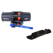 Viper V2 ATV Winch Kit 3500 lb Standard Spool With 40 Feet Black Synthetic Rope With Mount For Kawasaki Prairie 360 2002-2013