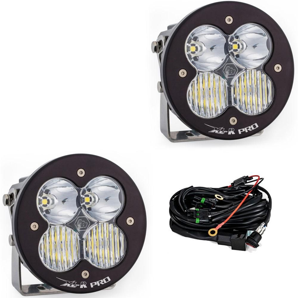 Baja Designs Auxiliary LED Light Pod Pair XL-R Pro Series Driving/Combo Pattern Clear Lens Universal 537803