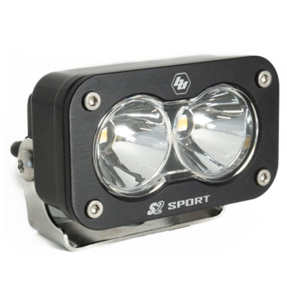Baja Designs Auxiliary LED Light Pod Each S2 Sport Series Spot Pattern Clear Lens Universal 540001