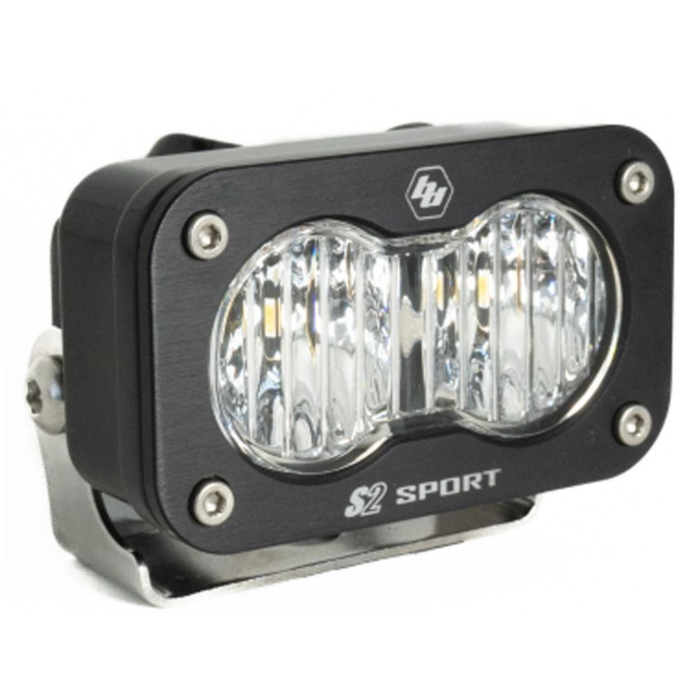 Baja Designs Auxiliary LED Light Pod Each S2 Sport Series Wide Cornering Pattern Clear Lens Universal 540005