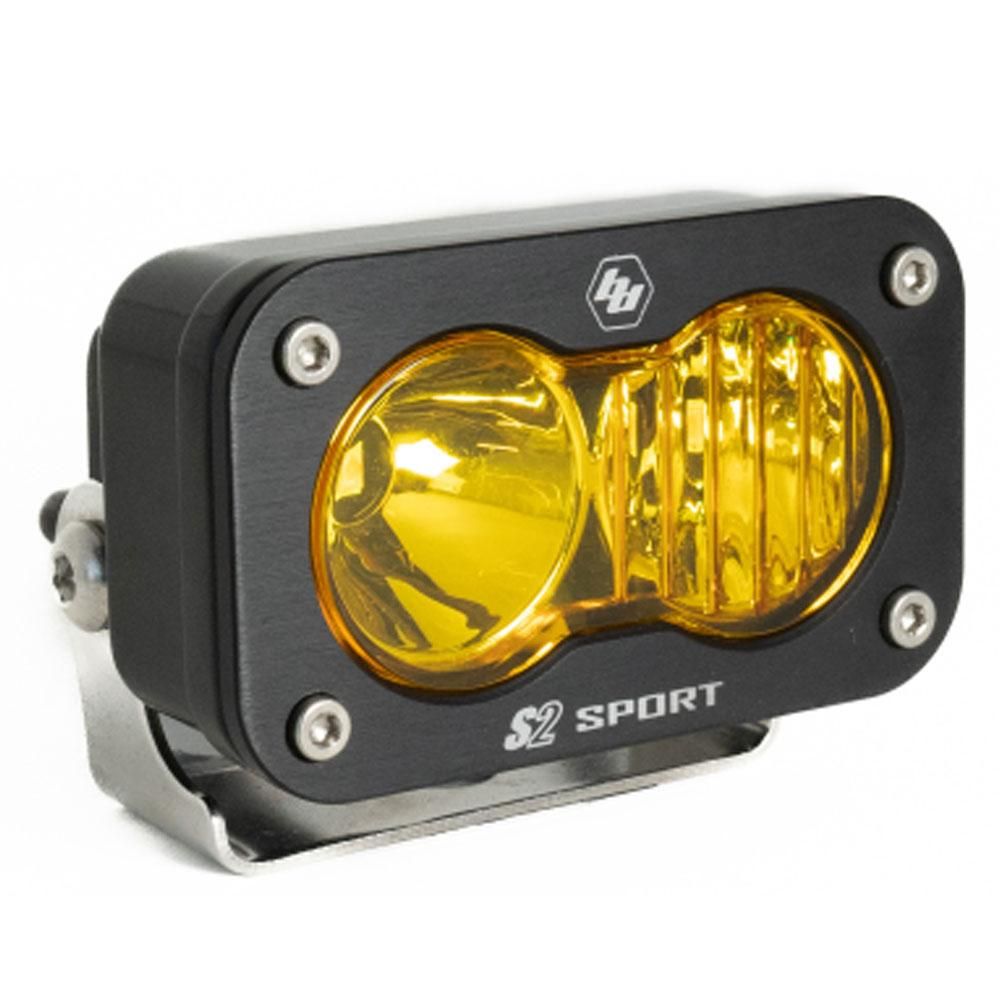 Baja Designs Auxiliary LED Light Pod Each S2 Sport Series Driving/Combo Pattern Baja Amber Lens Universal 540013