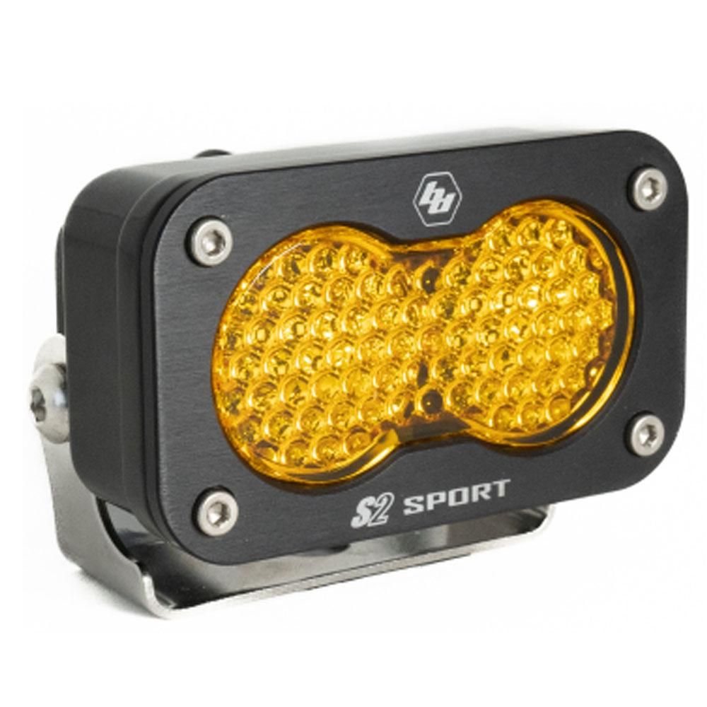 Baja Designs Auxiliary LED Light Pod Each S2 Sport Series Work/Scene Pattern Baja Amber Lens Universal 540016