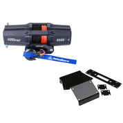 Viper V2 ATV Winch Kit 3500 lb Standard Spool With 40 Feet Red Synthetic Rope With Mount For Honda Rancher 350/450 2004-2007