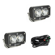 Baja Designs Auxiliary LED Light Pod Pair S2 Sport Series Spot Pattern Clear Lens Universal 547801