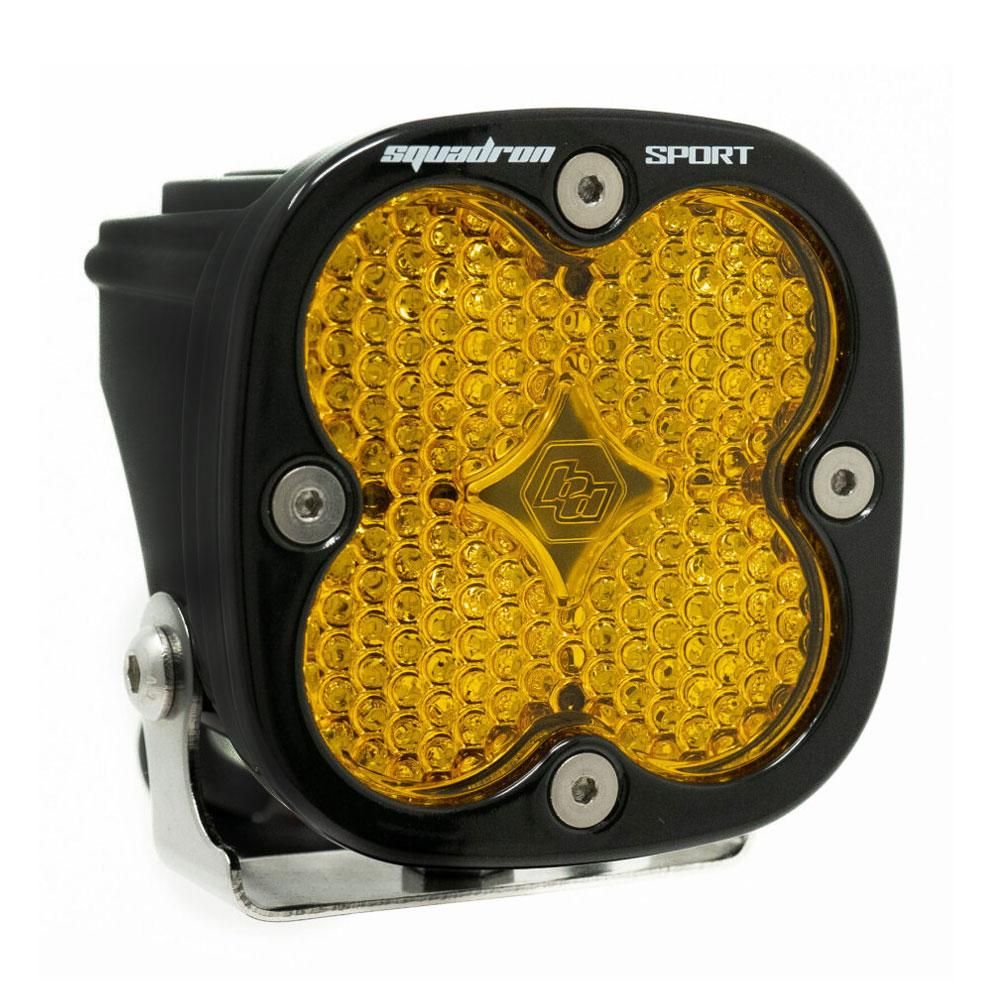 Baja Designs Auxiliary LED Light Pod Each Squadron Sport Series Work/Scene Pattern Baja Amber Lens Universal 550016