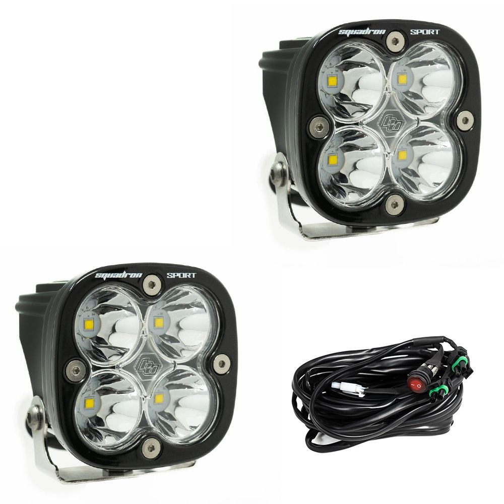 Baja Designs Vertical Light Mount Kit Squadron Pro Series Driving/Combo Pattern Clear Lens 2inch Mount 557801