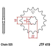 Front & Rear Sprocket Kit for SUZUKI TS250 K,L,M 73-75 JT Sprockets