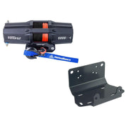 Viper V2 ATV Winch Kit 6000 lb Standard Spool With 40 Feet Black Synthetic Rope With Mount For Yamaha Grizzly 660/700/Grizzly 700 2016-2018