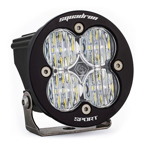 Baja Designs Auxiliary LED Light Pod Each Squadron-R Sport Series Wide Cornering Pattern Clear Lens Universal 580005