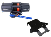 Viper V2 ATV Winch Kit 3500 lb Standard Spool With 40 Feet Green Synthetic Rope With Mount For Honda Rincon 650/680 2003-2005