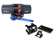 Viper V2 ATV Winch Kit 3500 lb Standard Spool With 40 Feet Green Synthetic Rope With Mount For Polaris Sportsman Models 2003