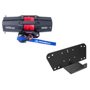 Viper V2 UTV Winch Kit 4500 lb Standard Spool With 40 Feet Black Synthetic Rope With Mount For Kawasaki Mule 600 610 2005-2016