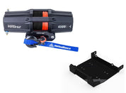 Viper V2 UTV Winch Kit 6000 lb Standard Spool With 40 Feet Black Synthetic Rope With Mount For Yamaha Wolverine X2 X4 2014-2019