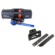 Viper V2 UTV Winch Kit 6000 lb Standard Spool With 40 Feet Black Synthetic Rope With Mount For Polaris RZR Models 2008-2014