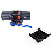 Viper V2 UTV Winch Kit 6000 lb Standard Spool With 40 Feet Black Synthetic Rope With Mount For Yamaha Wolverine X2 X4 2014-2019