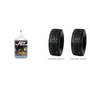Set of 2 DURO DI-K968 Front/Rear Tires 23x11-10 4-ply with QUADBOSS Sealant