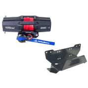 Viper V2 UTV Winch Kit 4500 lb Standard Spool With 40 Feet Black Synthetic Rope With Mount For Honda Pioneer 700/4 2014-2021