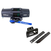 Viper V2 UTV Winch Kit 6000 lb Standard Spool With 40 Feet Black Synthetic Rope With Mount For Polaris RZR Models 2008-2014