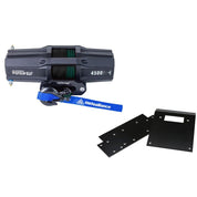 Viper V2 ATV Winch Kit 3500 lb Standard Spool With 40 Feet Blue Synthetic Rope With Mount For Honda Foreman Rubicon 500 2002-2004