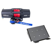 Viper V2 ATV Winch Kit 4500 lb Standard Spool With 40 Feet Red Synthetic Rope With Mount For Suzuki King Quad 400 2008-2020