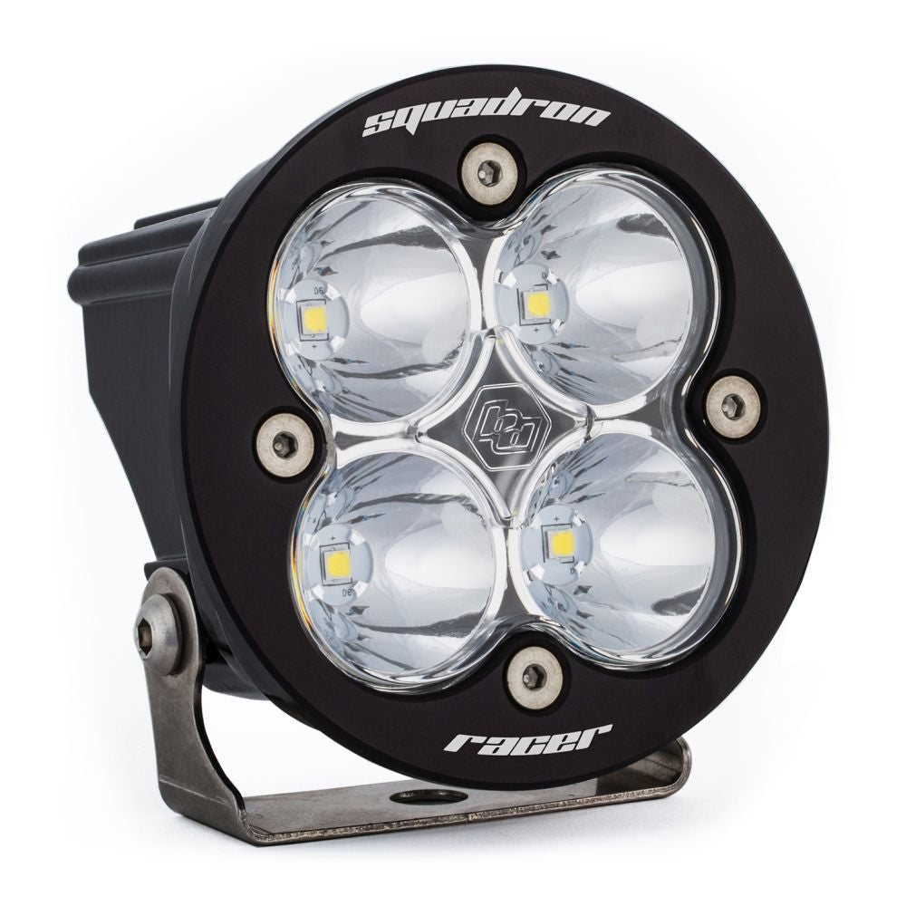 Baja Designs Auxiliary LED Light Pod Each Squadron-R Racer Series Spot Pattern Clear Lens Universal 730001
