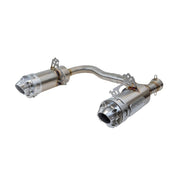 RJWC 1207 Mud Edition Dual Slip On Exhaust for Polaris Scrambler XP 1000 2014-2024