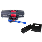 Viper V2 ATV Winch Kit 3500 lb Standard Spool With 40 Feet Blue Synthetic Rope With Mount For Honda Foreman Rubicon 500 2002-2004