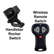 Viper Midnight ATV Winch Kit 4500 lb With 50 Feet Black Synthetic Rope With Mount