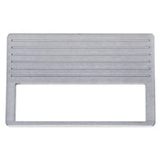 Dakota 37 38 Chevy Car Aluminum Radio Panel DIN Radio Opening CALR-37-D