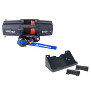 Viper V2 UTV Winch Kit 4500 lb Standard Spool With 40 Feet Black Synthetic Rope With Mount For Polaris RZR Turbo S/4 2018-2021