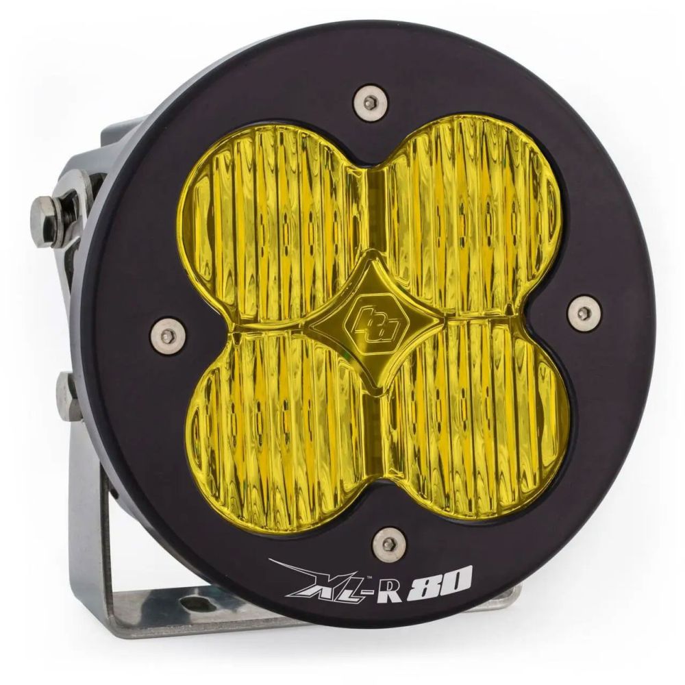 Baja Designs Auxiliary LED Light Pod Each XL-R 80 Series Wide Cornering Pattern Baja Amber Lens Universal 760015
